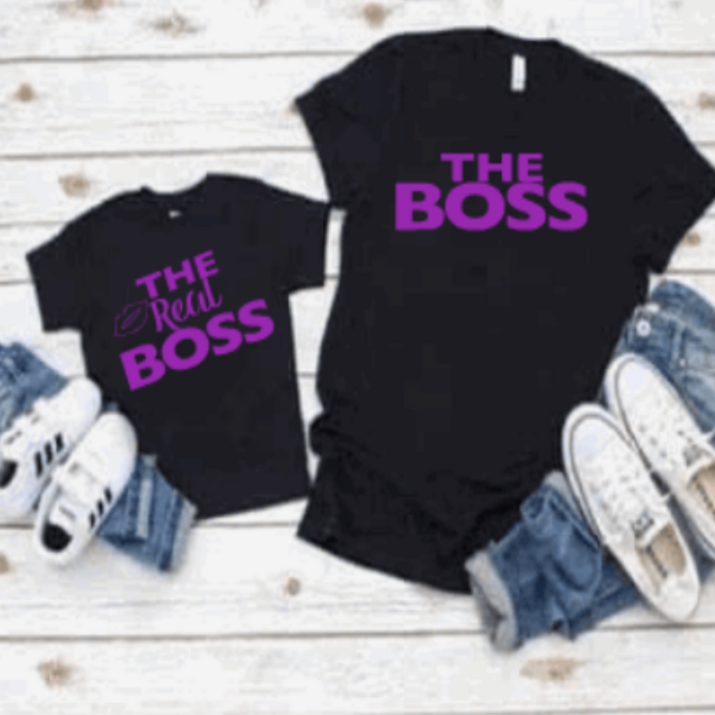 The Boss / The Real Boss, Mother Daughter Tshirt