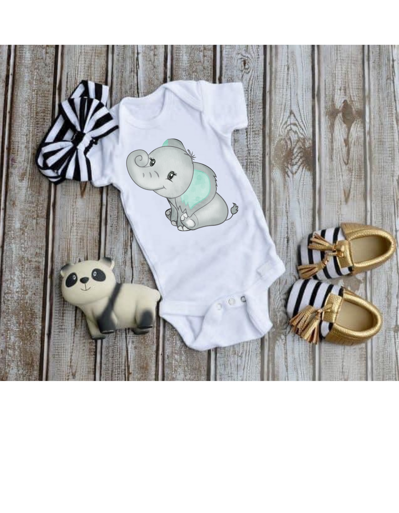 New Born Elephant Onezie