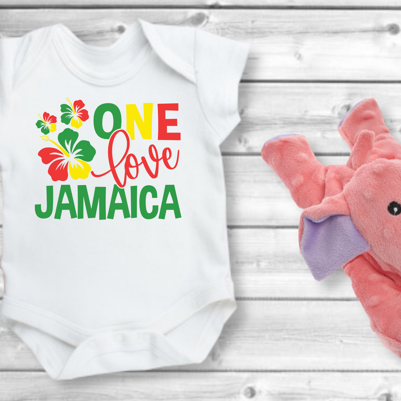 One Love Jamaica Baby Boy Onezie