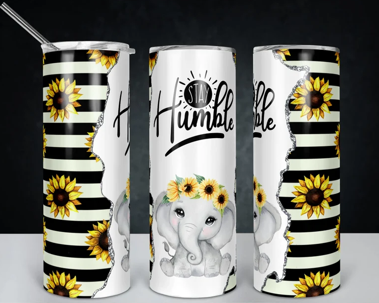 Stay Humble Elephant Tumbler