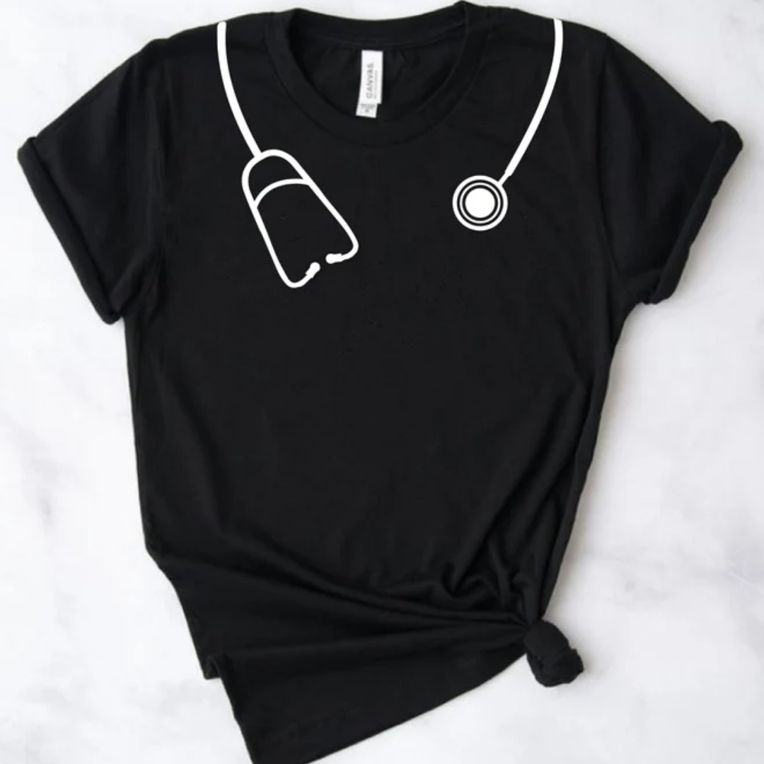 Stethoscope Nurse Graphic Tee